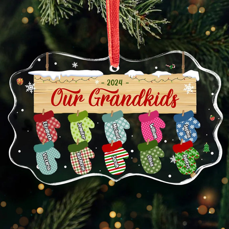 Christmas Is Going Home To Celebrate With Family - Family Personalized Custom Benelux Glass Ornament - Christmas Gift For Mom, Grandma