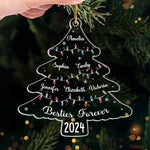May All Your Days Be Merry And Bright - Bestie Personalized Custom Ornament - Acrylic Custom Shaped - Christmas Gift For Best Friends, BFF, Sisters