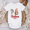 Rockin' Around The Christmas Tree With My Little One - Family Personalized Custom Baby Onesie - Christmas Gift For Baby Kids, Newborn Baby