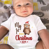 Rockin' Around The Christmas Tree With My Little One - Family Personalized Custom Baby Onesie - Christmas Gift For Baby Kids, Newborn Baby