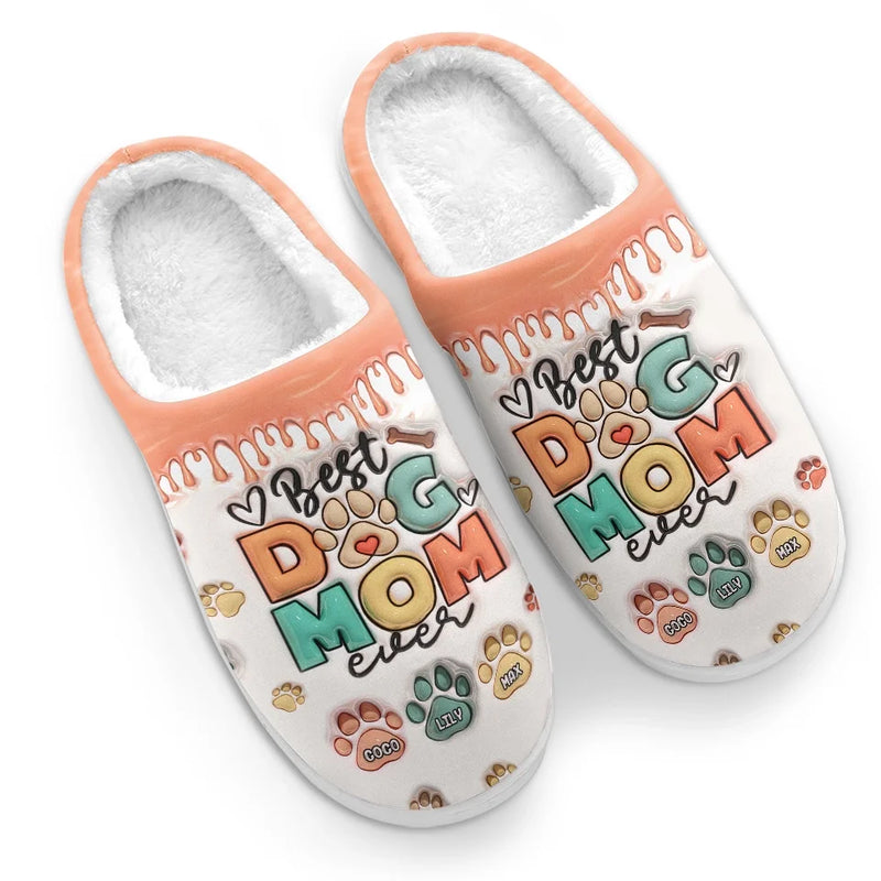 Pawsitively Grateful For The Joy My Pet Brings This Christmas - Dog & Cat Personalized Custom Fluffy Slippers - Christmas Gift For Pet Owners, Pet Lovers
