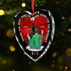 I Only Have Ice For You - Couple Personalized Custom Heart Glass Ornament - Christmas Gift For Husband Wife, Anniversary