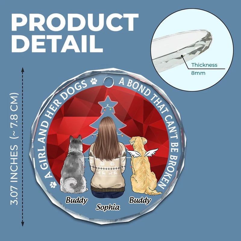 Feline Jolly This Christmas! - Dog Personalized Custom Circle Glass Ornament - Christmas Gift For Pet Owners, Pet Lovers
