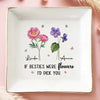 Like Wildflowers, We're Better Together AMZ - Bestie Personalized Custom Jewelry Dish - New Arrival, Gift For Best Friends, BFF, Sisters