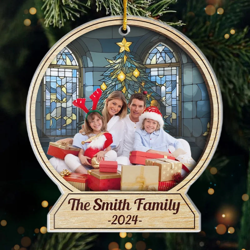 Custom Photo Sweater Weather Is Better Together - Family Personalized Custom Ornament - Acrylic Custom Shaped - Christmas Gift For Family Members