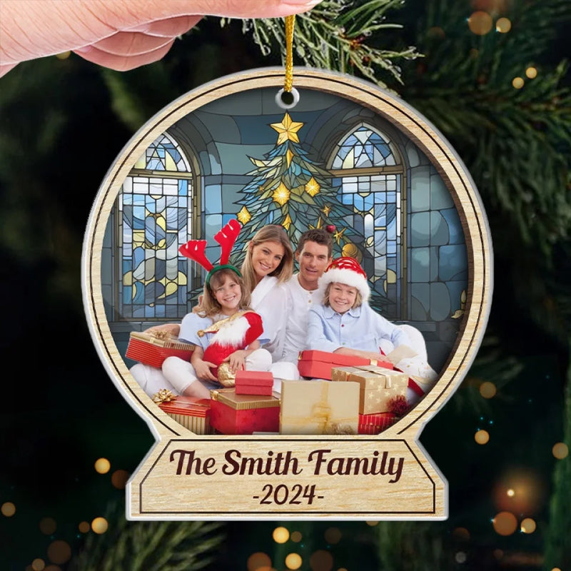 Custom Photo Sweater Weather Is Better Together - Family Personalized Custom Ornament - Acrylic Custom Shaped - Christmas Gift For Family Members