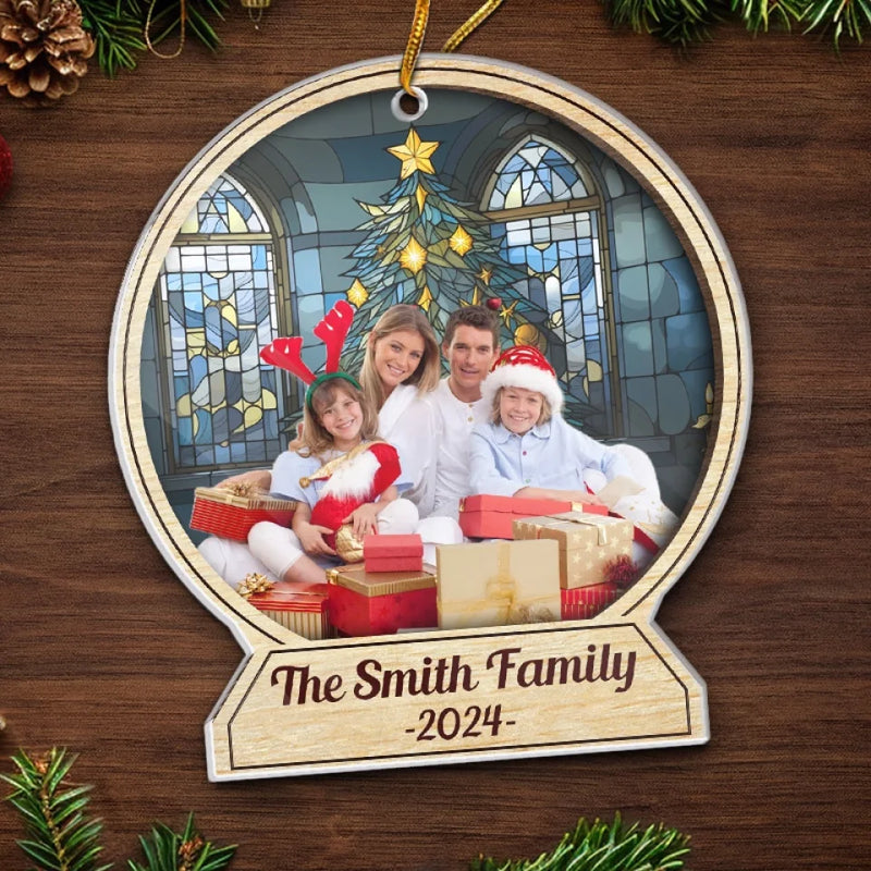 Custom Photo Sweater Weather Is Better Together - Family Personalized Custom Ornament - Acrylic Custom Shaped - Christmas Gift For Family Members