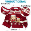 Together Is Our Favorite Place To Be This Christmas - Dog & Cat Personalized Custom Ugly Sweatshirt - Unisex Wool Jumper - Christmas Gift For Pet Owners, Pet Lovers