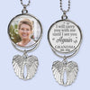 Custom Photo Untill I See You Again - Personalized Custom Memorial Charm Angel Wings - Sympathy Gift For Family Members