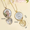 Custom Photo Untill I See You Again - Personalized Custom Memorial Charm Angel Wings - Sympathy Gift For Family Members