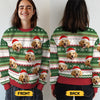 Custom Photo We Whisker You A Merry Christmas! - Dog & Cat Personalized Custom Ugly Sweatshirt - Unisex Wool Jumper - Christmas Gift For Pet Owners, Pet Lovers