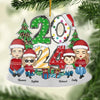 The Joy Of Christmas Is Family Gathered Near - Family Personalized Custom Ornament - Acrylic Custom Shaped - Christmas Gift For Family Members