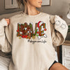 Paws And Joy, That’s My Christmas Cheer - Dog & Cat Personalized Custom Unisex Sweatshirt With Design On Sleeve - Christmas Gift For Pet Owners, Pet Lovers