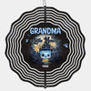 Grandma Of Mini Monsters - Family Personalized Custom Wind Spinner - Halloween Gift For Mom, Grandma