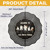 Welcome Foolish Mortals - Family Personalized Custom Wind Spinner - Halloween Gift For Family Members