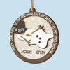 To The One Who Puts Up With All My Meltdowns - Bestie Personalized Custom Shaped 2 Layered Wood Christmas Ornament - Christmas Gift For Best Friends, BFF, Sisters