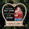 You're The Best Thing I've Ever Found - Couple Personalized Custom Ornament - Acrylic Custom Shaped - Christmas Gift For Husband Wife, Anniversary