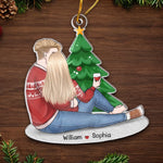 Custom Name Christmas Couple Gifts - Personalized Ornament