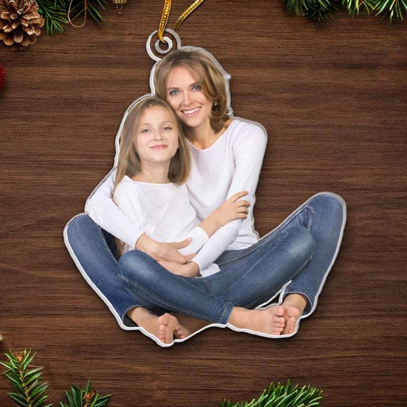 Custom Photo Hang This Ornament And Remember All The Good Times - Family Personalized Custom Ornament - Acrylic Custom Shaped - Christmas Gift For Mom