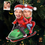 Custom Photo This Is The Best Christmas Ever - Couple Personalized Custom Ornament - Acrylic Custom Shaped - Christmas Gift For Husband Wife, Anniversary