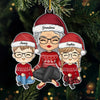 Christmas Joy Is Found In Family Bonds - Family Personalized Custom Ornament - Acrylic Custom Shaped - Christmas Gift For Grandma