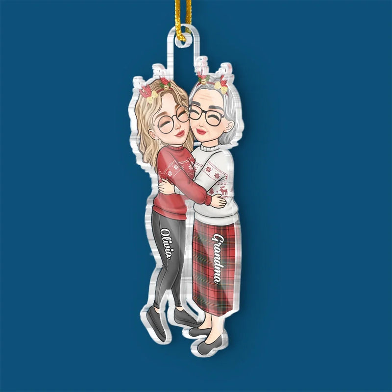 To Me, You Are The World - Family Personalized Custom Ornament - Acrylic Custom Shaped - Christmas Gift For Son, Daughter, Mom