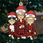 Custom Name Grandma and Grandchild Christmas Gifts - Personalized Ornament