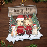 Paws And Love Fill Our Home - Dog & Cat Personalized Custom Ornament - Acrylic Custom Shaped - Christmas Christmas Gift For Husband Wife, Anniversary, Pet Owners, Pet Lovers