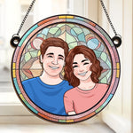 I Only Have Ice For You - Couple Personalized Window Hanging Suncatcher Ornament - Christmas Gift For Husband Wife, Anniversary