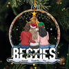 True Friendship Is A Precious Gift - Bestie Personalized Custom Ornament - Acrylic Custom Shaped - Christmas Gift For Best Friends, BFF, Sisters