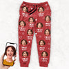 Photo personnalisée L'amour est un beau partenariat - Pantalon de survêtement unisexe personnalisé pour couple - Cadeau de Noël pour mari et femme, anniversaire