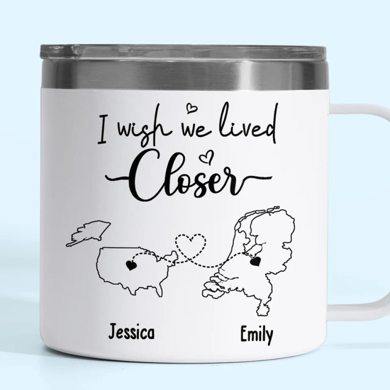 Good Friends And Good Drinks Make Life Better - Bestie Personalized Custom 14oz Stainless Steel Tumbler With Handle - Gift For Best Friends, BFF, Sisters