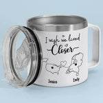 Good Friends And Good Drinks Make Life Better - Bestie Personalized Custom 14oz Stainless Steel Tumbler With Handle - Gift For Best Friends, BFF, Sisters