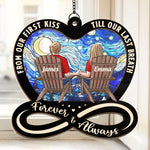 Custom Name Forever Love Gifts for Couples - Personalized Suncatcher Ornament