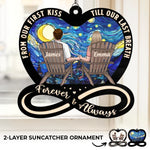 Custom Name Forever Love Gifts for Couples - Personalized Suncatcher Ornament