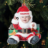 Custom Photo We Traded Silent Nights For This Bundle Of Joy - Family Personalized Custom Ornament - Acrylic Custom Shaped - Christmas Gift For Baby Kids, Newborn Baby