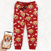 Photo personnalisée Fourrure et Joie toute la saison - Pantalon de survêtement unisexe personnalisé pour chien et chat - Cadeau de Noël pour propriétaires et amoureux des animaux