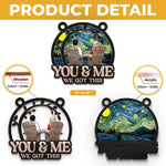 You Complete Me In Every Way - Couple Personalized Window Hanging Suncatcher Ornament - Christmas Gift For Husband Wife, Anniversary