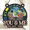 You Complete Me In Every Way - Couple Personalized Window Hanging Suncatcher Ornament - Christmas Gift For Husband Wife, Anniversary