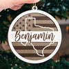 No Distance Can Break The Ties Of Family - Family Personalized Custom Ornament - Wood Custom Shaped - Christmas Gift For Family Members