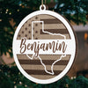 No Distance Can Break The Ties Of Family - Family Personalized Custom Ornament - Wood Custom Shaped - Christmas Gift For Family Members
