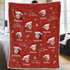 Custom Photo Joy Of Christmas Is Family - Family Personalized Custom Blanket - Christmas Gift For Family Members