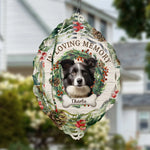 Custom Photo May The Winds Of Heaven Blow Softly - Memorial Personalized Custom Wind Spinner - Sympathy Gift, Christmas Gift For Pet Owners, Pet Lovers