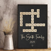 Ensemble, célébrons la magie des fêtes - Affiche verticale personnalisée pour la famille - Cadeau pour les membres de la famille