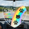 A Warm Memory To Light Up Your Drive - Memorial Personalized Custom Car Ornament - Acrylic Custom Shaped - Sympathy Gift For Pet Owners, Pet Lovers