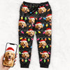 Bisous personnalisés et vœux de Noël - Pantalon de survêtement unisexe personnalisé pour chien et chat - Cadeau de Noël pour propriétaires et amoureux des animaux