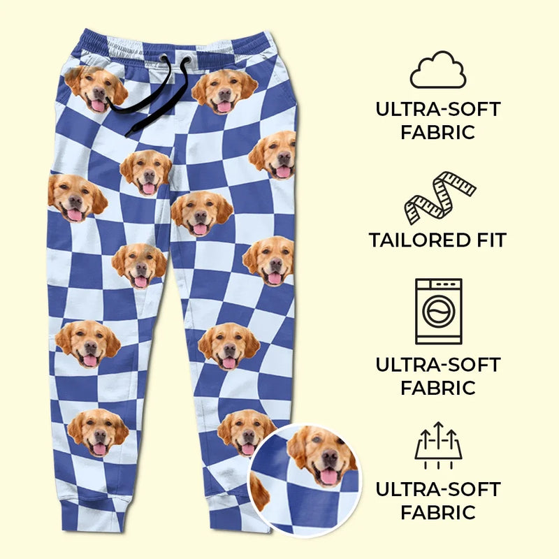 Custom Photo Christmas Is Better With A Wet Nose And A Wagging Tail - Dog & Cat Personalized Custom Unisex Sweatpants - Christmas Gift For Pet Owners, Pet Lovers