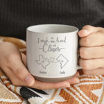 I Wish We Lived Closer - Bestie Personalized Custom Pottery Mug - Gift For Best Friends, BFF, Sisters