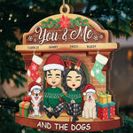 Love Is Better When Shared With Paws - Dog & Cat Personalized Custom Ornament - Wood Custom Shaped - Christmas Gift For Husband Wife, Anniversary, Pet Owners, Pet Lovers
