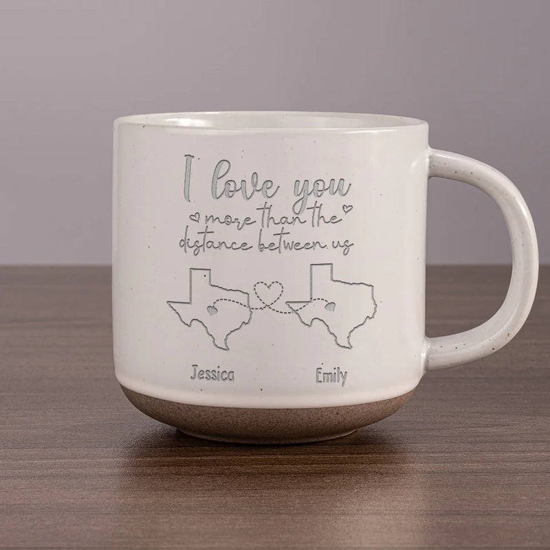 You And Me Are In This Together Always - Bestie Personalized Custom Pottery Mug - Gift For Best Friends, BFF, Sisters